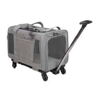 Sac de transport respirant et détachable pour animaux de compagnie, homologué Southwest, avec roulettes, fabriqué en usine BSCI - Product Image 2