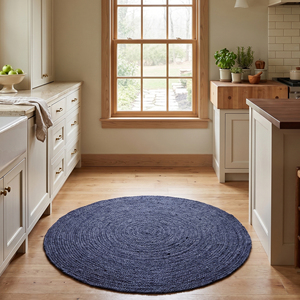 Tapis en jute bio de haute qualité, tressé à la main, à poils ras, épaisseur moyenne, écologique, antidérapant, moderne, pour salon et chambre - Product Image 4