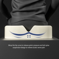 JYM Coussin de siège coccyx en mousse à mémoire de forme à rebond élevé Oreiller coccyx pour soulager la douleur sciatique Oreillers lombaires Coussins de siège Utilisation de chaise