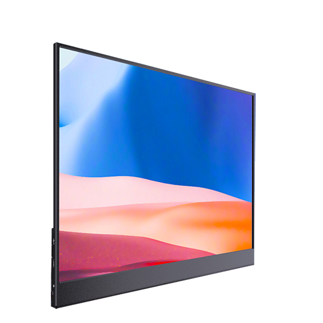 15.6 Inch Business Portable Monitor FHD 1080P IPS HDR USB-C for Dual Port Laptop PC Mac Travel Second Display Leather