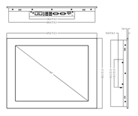 Panel PC Industrial Personalizado OEM de 19 Pulgadas XGA TFT LCD con Pantalla Táctil Resistiva, Computadora Todo en Uno