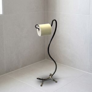 Free Standing Cast Iron Toilet Paper Holder Customized Shape Industrial Design <b>Bathroom</b> <b>Accessory</b> - Product Image 1