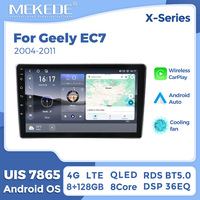 Écran Android Auto sans fil MEKEDE X10 X20 X30 X40 UIS7865 8+128G QLED AKM DSP pour Geely EC7 2004-2011