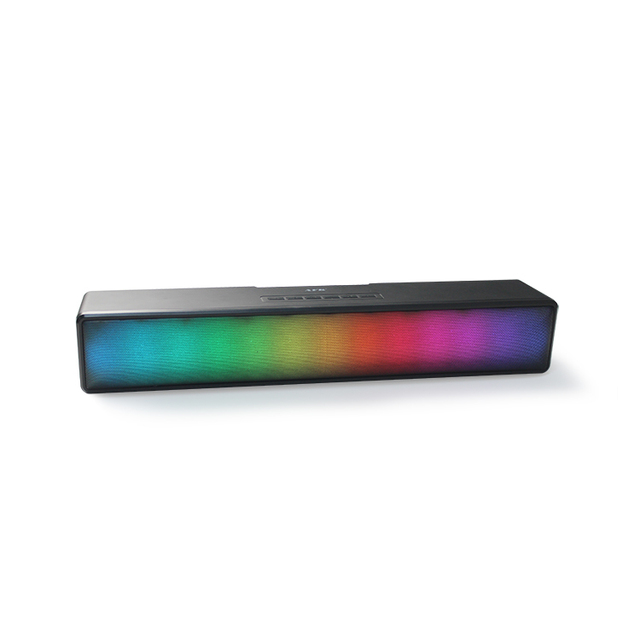 BT601 Hottest Sale Smart RGB Lights  Soundbar Speaker Built-in Mic USB/AUX Battery Powered 10W Hi-Fi Portable