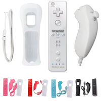 2 in 1 Remote Kontrol Nirkabel untuk WiiU Gamepad Joystick Manette untuk Nintendo Wii U Joypad Dengan Nunchuck Motion Plus