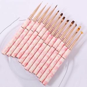 แปรงทาเล็บสีชมพูสำหรับร้านทำเล็บ - Product Image 2