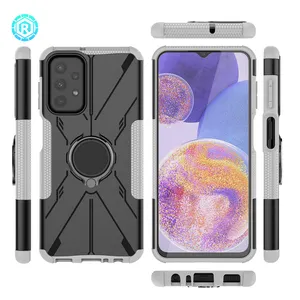 Hot Sale Shockproof Phone Case For Samsung TPU PC Phone Case With Ratable Kickstand For Samsung A23 Mobile Phone Case