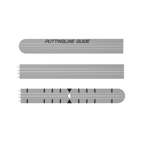Règle d'entraînement au swing de golf en alliage d'aluminium améliorée, conception ODM/OEM, avec échelle réglable à 180° pour l'enseignement en intérieur et la mesure du putter