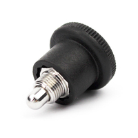 Vente en gros de poussoirs d'indexage miniatures en plastique noir OEM personnalisés M8 M10, poussoirs à ressort simples zingués, poussoirs à ressort d'indexage