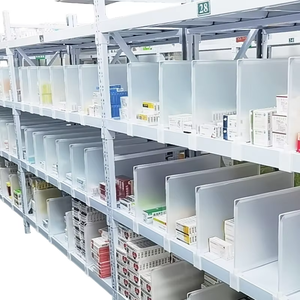 Depo Raf Sistemi için Raf Bölücü 600x400mm Beyaz Plastik ve Metal Bölme Paneli Toplu Organizasyon için Kolay Kurulum - Product Image 1