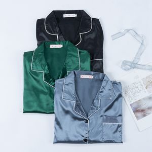 Ladies Intimate Wholesale Loungewear Lingerie deux pièces Vêtements de nuit en soie Pyjamas doux Vêtements de nuit pour femmes - Product Image 6