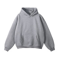Sweat à capuche sans fil de marque américaine tendance, style streetwear, ODM, automne-hiver, écologique, anti-boulochage, doublé polaire, épaissi