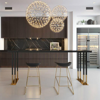 Ensemble table haute et chaises modernes et simples pour la maison – Combinaison bar étroit et long