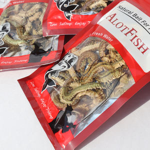 Mayorista 10 g/bolsa Gusanos reales Liofilizado Lugworm Señuelo de pesca suave Gusano de arena seco Cebo de pesca de mar - Product Image 4