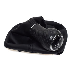 Automatischer Manueller Schaltknauf mit LED, Ganghebel aus Leder und Stahl Abdeckung für VW Arteon Polo T7 Vento Golf 3 6 Mk5 Mk6 7 - Product Image 4