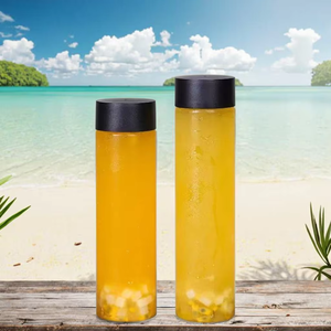 Vente en gros Bouteille d'eau en verre carrée unisexe moderne portable de 350ml 500ml 1000ml avec <span class=keywords><strong>isolation</strong></span> thermique Couvercles en métal Scellage en <span class=keywords><strong>liège</strong></span> - Product Image 6