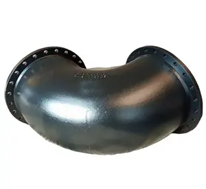 ISO2531 di ductile cast iron pipe fittings double flanged 90 degree bend/elbow