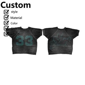 T-shirts Homme Coupe Boxy Personnalisée Effet Délavé au Soleil en Tissu Lourd - Product Image 3