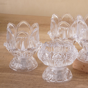 Décoration traditionnelle chinoise Lotus Bougie Lampe Bougies <span class=keywords><strong>LED</strong></span> sans flamme - Product Image 4