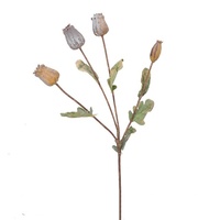 Groothandel 4 Vorken Natuurlijk Schuim Bessenbloem Tak Kunstmatige Papaver Fruit Voor Thuis Tafel Bruiloft Feest Decoratie