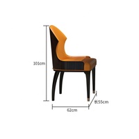 Ensemble de table et de chaises de salle à manger moderne de luxe 6 places en cuir français pour la maison ou la villa pour 4 personnes Fabriqué en métal - Meubles du Royaume-Uni