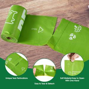 Custom Printed Pet Poop Bio Degradable Corn Starch <b>Compost</b> Waste <b>Bag</b> Set Biodegradable Compostable <b>Bags</b> for Dog - Product Image 2