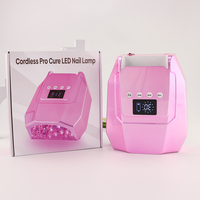 Lampe à ongles professionnelle rechargeable sans fil 98W Pro Cure Sun UV LED pour séchage de gel en salon de manucure 2025