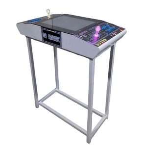 Machine <span class=keywords><strong>de</strong></span> jeu d'arcade interactive Shuangqu à monnayeur <span class=keywords><strong>pour</strong></span> 2 joueurs, 60-en-1, <span class=keywords><strong>table</strong></span> cocktail pliable, lumières colorées, face à face - Product Image 6