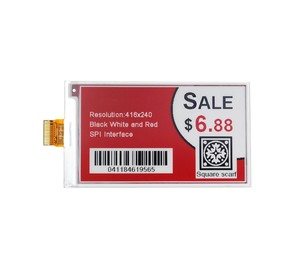 3.7 inç E-Mürekkep E-Kağıt Ekran Paneli 240x416 Piksel SPI Arayüzü 100cd/m Parlaklık -20~70C Çalışma Sıcaklığı - Product Image 1