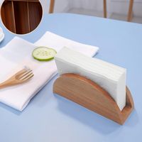 Porte-serviettes en bois d'acacia Distributeur de serviettes pour table de cuisine Table à manger en bois Logo personnalisé Vintage Emballage personnalisé
