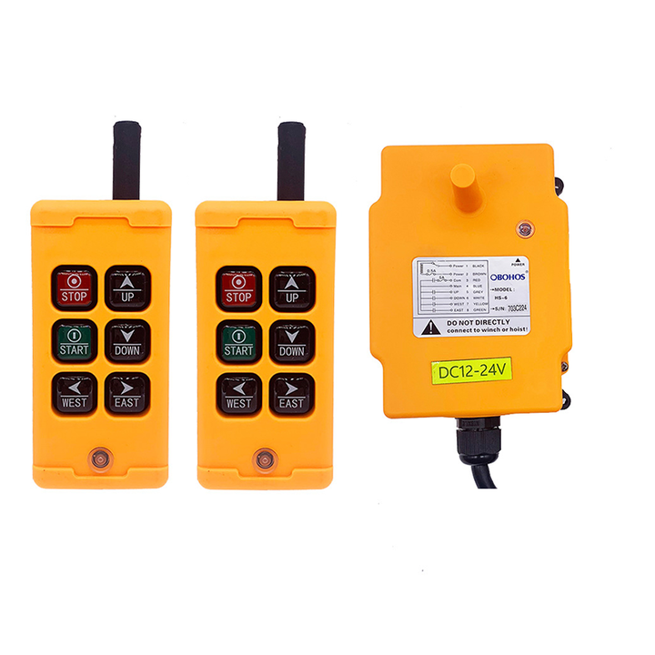 OBOHOS HS-6 AC220V 380V 110V DC12V DC24V industrial crane remote  