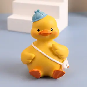 Popular Pato Amarelo 3d Resina Refrigerador Ímãs Venda quente Coréia Animal Cartoon Geladeira Ímãs Lembrança Presente Brinquedos