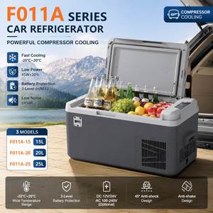 Refrigerador/Congelador Portátil para Auto con Compresor, 15L 20L 25L, DC12V/24V AC100-240V, Enfriamiento Rápido -20°C ° Nevera Portátil para Camiones y Autocaravanas - Product Image 4