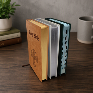 Vente en gros de Bibles Saintes en <span class=keywords><strong>anglais</strong></span> et en espagnol, couverture rigide en cuir PU, fabrication sur mesure, maison d'édition - Product Image 2