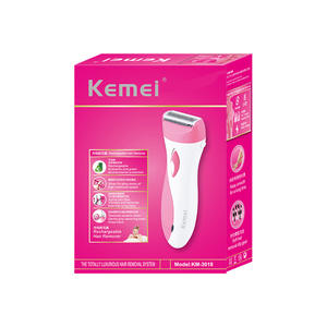 Épilateur électrique Kemei KM-3018 violet, rasoir corporel, 7200 tr/min, rechargeable par USB, rasoir pour le corps entier pour femmes - Product Image 3