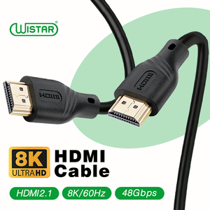 <span class=keywords><strong>Cable</strong></span> <span class=keywords><strong>HDMI</strong></span> WISTAR Fabricado en China, Compatible con Video HD 8K <span class=keywords><strong>a</strong></span> 60Hz, <span class=keywords><strong>Cable</strong></span> <span class=keywords><strong>HDMI</strong></span> 8K de PVC Chapado en Oro - Product Image 1