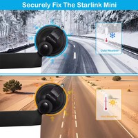 Le plus récent 2025 support de toit de fenêtre avant arrière de voiture pour Starlink Mini support de ventouse de toit ouvrant pour Starlink Mini Kit de montage de toit