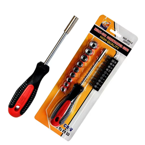 Caja de destornillador magnético 10 en 1, trinquete giratorio que ahorra trabajo, 3 Ajustes de par, mango de plástico Phillips Torx cromado, caja DIY - Product Image 1