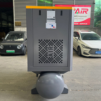 Kompresor Udara Sekrup Hemat Energi 4-in-1 OPPAIR OPA-20PV 15kW 20HP PM VSD 7-12 Bar 500L Tangki Pengering Filter untuk Pembersihan Baja