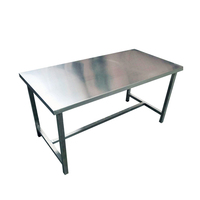 Table de travail en acier inoxydable résistante aux produits chimiques pour écoles, hôpitaux et laboratoires, mobilier pour salles blanches