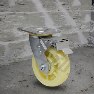 Ruedas de Acero Inoxidable de 4 Pulgadas con Rodamiento de Bolas, Doble Freno, Ligeras, para Sillas de Ruedas, Congeladores, Estantes Apilables, Fabricadas en Guangdong - Product Image 1