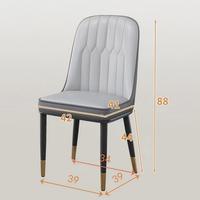 Chaise de salle à manger de luxe orange à dossier haut, design minimaliste, pour la maison et les restaurants, avec dossier confortable – Prix de gros