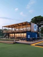 1. Maison préfabriquée en conteneur facile à assembler, imperméable, durable, mobile et modulaire pour le logement ou le bureau