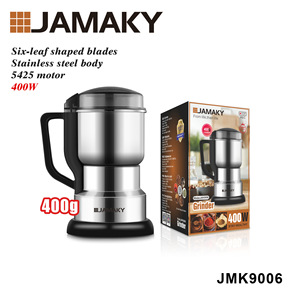 Molino Eléctrico JAMAKY de 400W, Acero Inoxidable, Capacidad de 400g, Molinillo de Café y Especias JMK9006 - Product Image 1