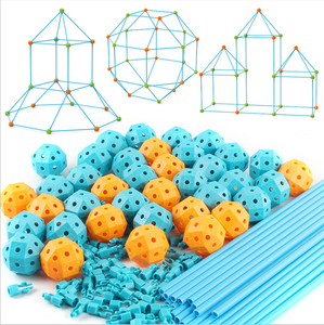 Blocs de construction en plastique jouets construire votre propre tanière jouet intelligent bricolage tente construction jeu fort pour enfant - Product Image 1
