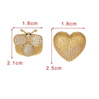 Bague en forme d'abeille en cuivre et zirconium, très vendue, confortable et unique, pour un usage quotidien