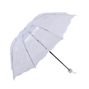 <span class=keywords><strong>Parapluie</strong></span> pliant en dentelle de style coréen, super épais, écologique, transparent, imprimé cœur d'amour, <span class=keywords><strong>parapluie</strong></span> transparent tendance - Product Image 4