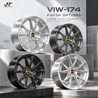 10 jantes forgées à double rayon croisé de 18 à 22 pouces, finition argent brossé, 5x112 5x114.3 VIW-174 pour BMW Audi Mercedes-Benz