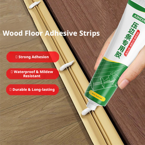 Striscia Adesiva Speciale <span class=keywords><strong>per</strong></span> Bordi del Pavimento, Colla Forte <span class=keywords><strong>per</strong></span> Riempimento Fessure, Striscia <span class=keywords><strong>per</strong></span> Bordi in <span class=keywords><strong>Legno</strong></span>, Piastrelle e Metallo, Agente Adesivo Impermeabile e Antimuffa - Product Image 2