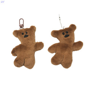 QY Mini Plush <b>Bear</b> Keychain Brooch Pin <b>Bear</b> Pendant Bag Clothes Ornament <b>Cute</b> Fashion Accessory Gift - Product Image 6